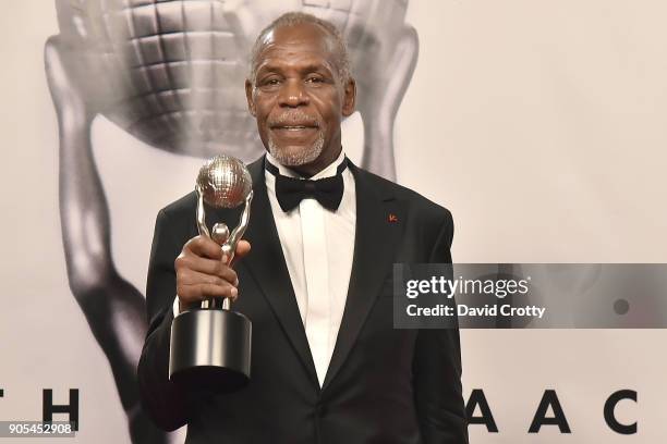 Danny Glover attends the 49th NAACP Image Awards - Press Room at Pasadena Civic Auditorium on January 15, 2018 in Pasadena, California.