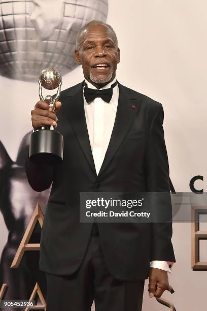 Danny Glover attends the 49th NAACP Image Awards - Press Room at Pasadena Civic Auditorium on January 15, 2018 in Pasadena, California.