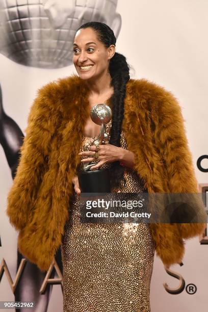 Tracee Ellis Ross attends the 49th NAACP Image Awards - Press Room at Pasadena Civic Auditorium on January 15, 2018 in Pasadena, California.