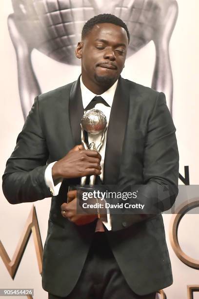 Daniel Kaluuya attends the 49th NAACP Image Awards - Press Room at Pasadena Civic Auditorium on January 15, 2018 in Pasadena, California.