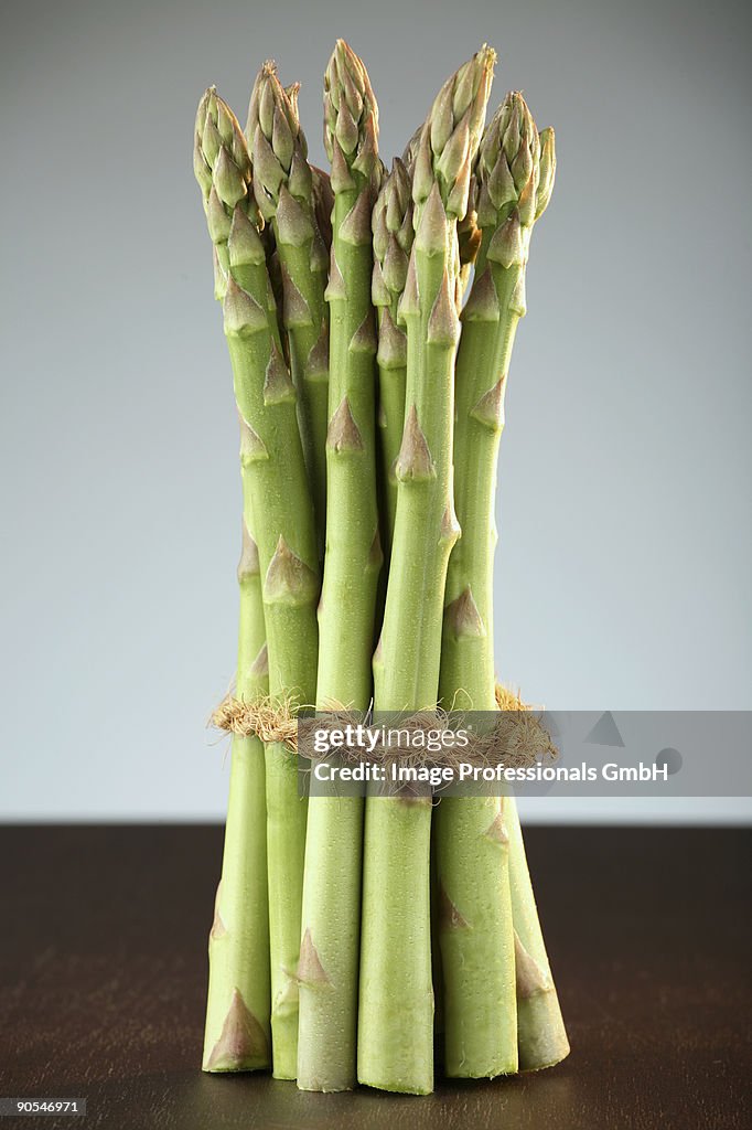 Bundle of green asparagus