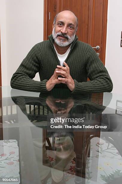 Aman Nath, Hotelier, architect, interior designer and art restorer Co-Chairman of Neemrana Hotels, in New Delhi.
