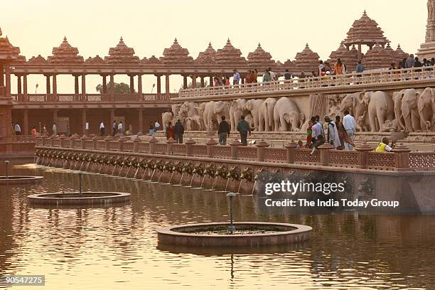 Swaminarayan Akshardham temple in Delhi on November 24, 2005.