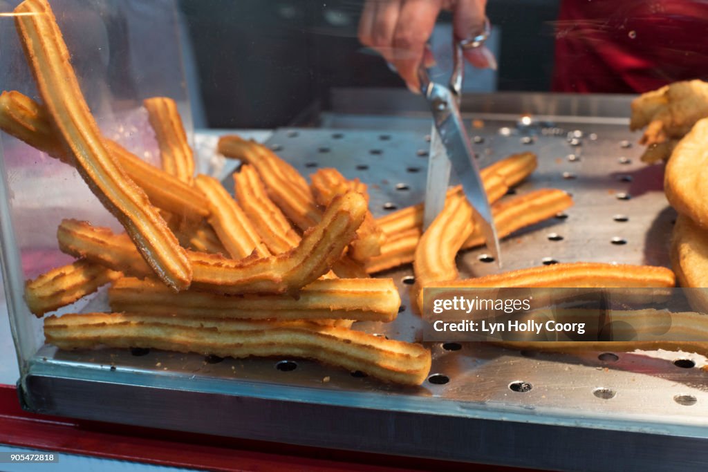 Churros for sale in Lisbon Portugal