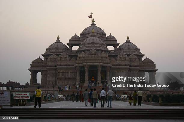 Swaminarayan Akshardham temple in Delhi on November 24, 2005.
