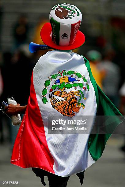 Mexico's fan cheer during the FIFA 2010 World Cup Qualifying match against Honduras at the Azteca Stadium on September 9, 2009 in Mexico City, Mexico.