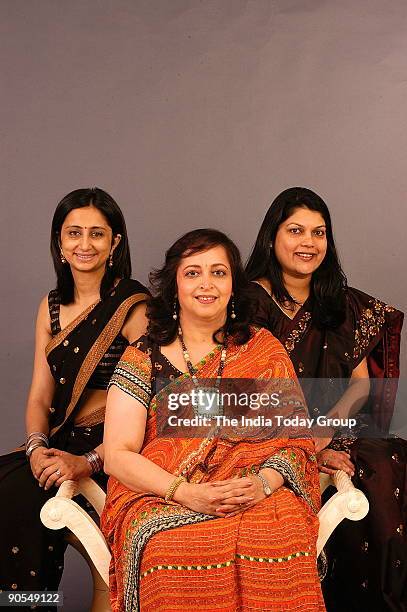 Manisha Girotra MD UBS Securities, Swati A Piramal Nicholas Piramal, Falguni Nayar MD Kotak Invest Banking, poses together in a Group for Business...