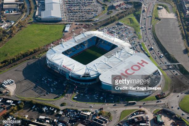 The Ricoh Arena, Coventry, West Midlands, 2014. Home of Coventry City Football Club and Wasps Rugby Club. The adjoining Exhibition Hall makes this a...