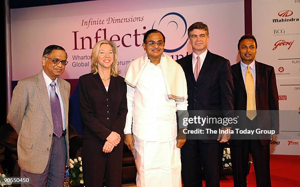 Narayana Murthy, Chief Mentor, Infosys Technologies, Amy Gutmann President University of Pennsylvania, P Chidambram Finance Minister India, Patrick...