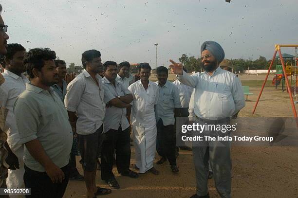 Gagandeep Singh Bedi, Collector of Cuddalore at the Children Park which has been Created at the Silver Beach, Devanampattinam where lots of Lifes and...