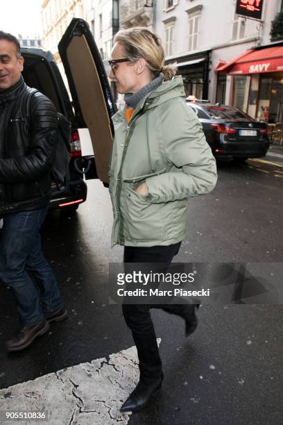 Actress Diane Kruger is seen on January 16, 2018 in Paris, France.