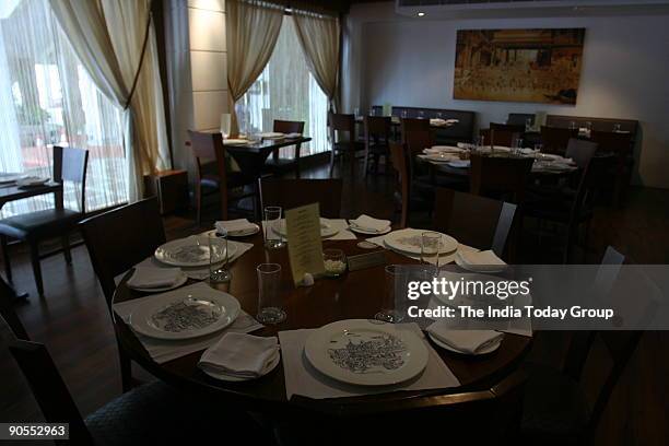 Inside view of Oh! Calcutta restaurant in Nehru Place, New Delhi.