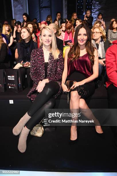 Ania Niedieck and Johanna Klum attend the Ewa Herzog show during the MBFW Berlin January 2018 at ewerk on January 16, 2018 in Berlin, Germany.