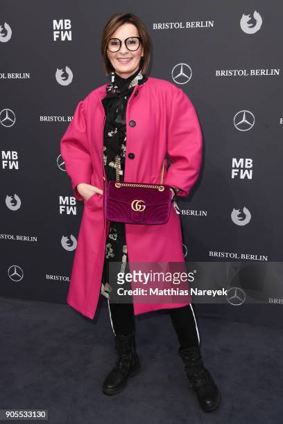 Astrid Rudolph attends the Ewa Herzog show during the MBFW Berlin January 2018 at ewerk on January 16, 2018 in Berlin, Germany.