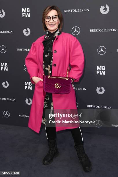 Astrid Rudolph attends the Ewa Herzog show during the MBFW Berlin January 2018 at ewerk on January 16, 2018 in Berlin, Germany.