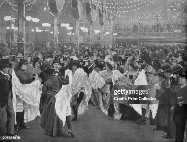 'Le Bal Du Moulin-Rouge', 1900. Moulin Rouge is best known as the spiritual birthplace of the modern form of the can-can dance. From Le Panorama -...