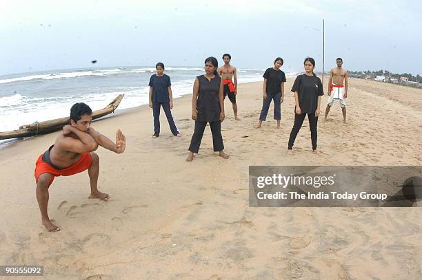 Shaji John, the Expert in Kalaripayattu teaching classes in Chennai, Tamil Nadu, India