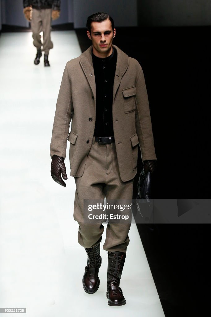 Giorgio Armani - Runway - Milan Men's Fashion Week Fall/Winter 2018/19