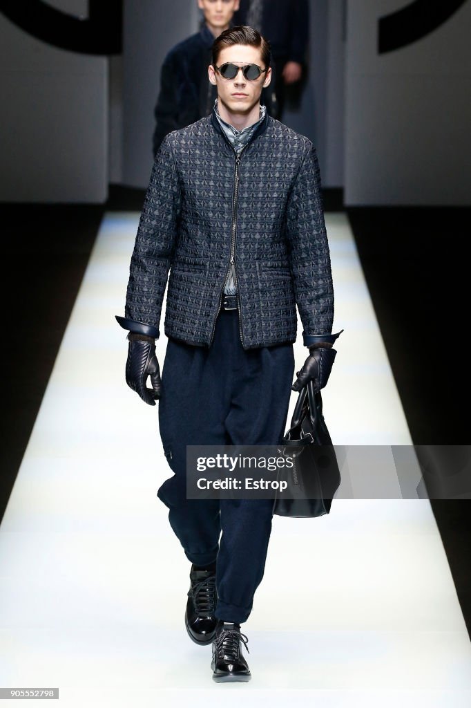 Giorgio Armani - Runway - Milan Men's Fashion Week Fall/Winter 2018/19