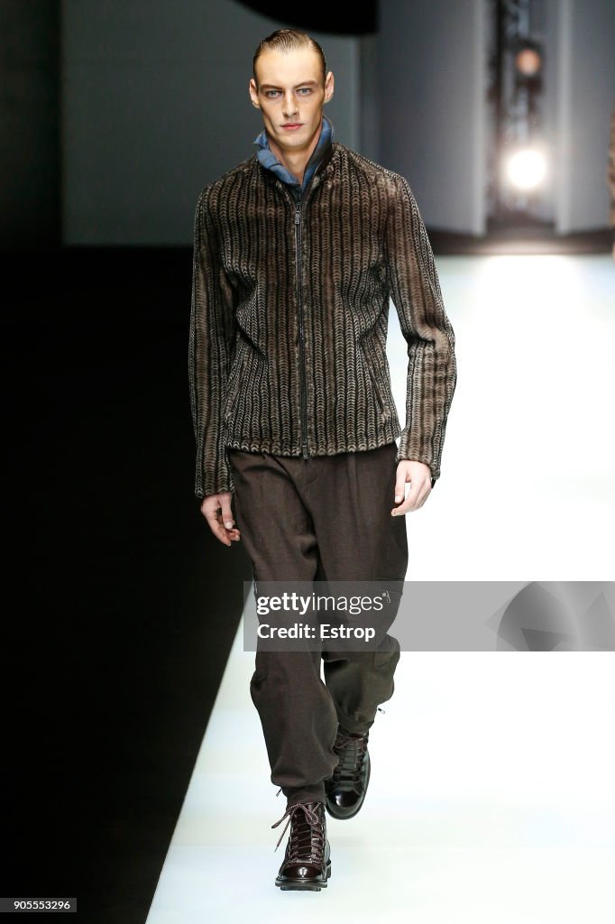 Giorgio Armani - Runway - Milan Men's Fashion Week Fall/Winter 2018/19