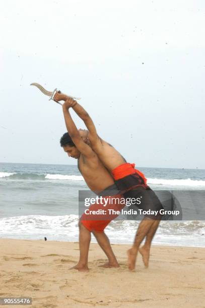 Shaji John, the Expert in Kalaripayattu teaching classes in Chennai, Tamil Nadu, India