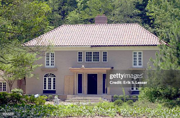 John and Patsy Ramsey's $700,00 home, which is up for sale, is seen here July 7, 2000 in Atlanta, GA. According to the Ramsey's lawyer, Lin Wood, the...