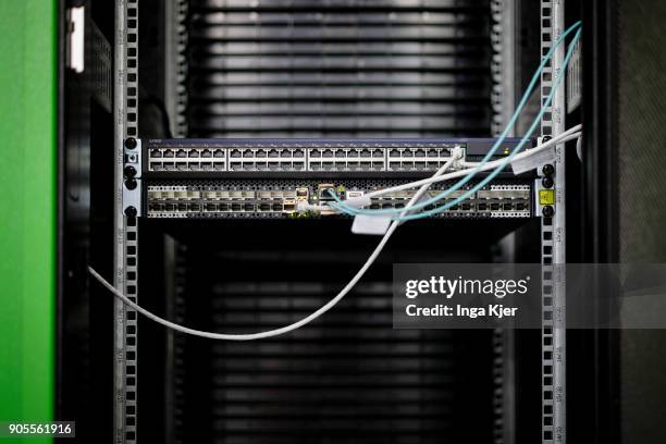 One server a server rack in a data room, on January 12, 2018 in Berlin, Germany.