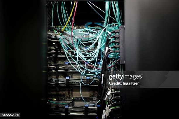 Server and cables in a server rack in a data room, on January 12, 2018 in Berlin, Germany.
