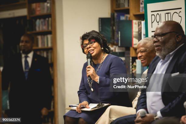 April Ryan moderated a panel discussion on Race in America, with Mary Frances Berry, the Geraldine R. Segal Professor of American Social Thought and...