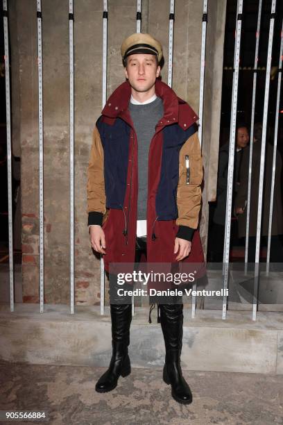 Marcel Floruss attends the Dsquared2 show during Milan Menswear Fashion Week Fall/Winter 2018/19 on January 14, 2018 in Milan, Italy.