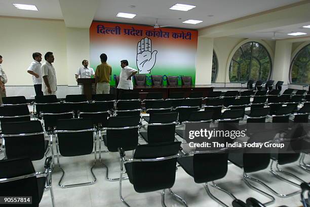 Delhi Pradesh Congress Committee's new office at Rouse Avenue, New Delhi.