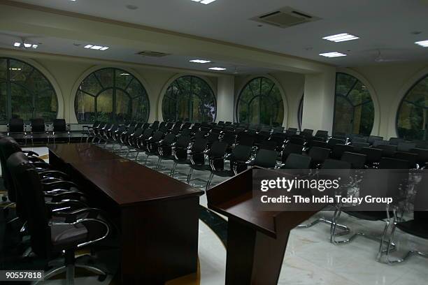 Conference hall in Delhi Pradesh Congress Committee's new office at Rouse Avenue, New Delhi.