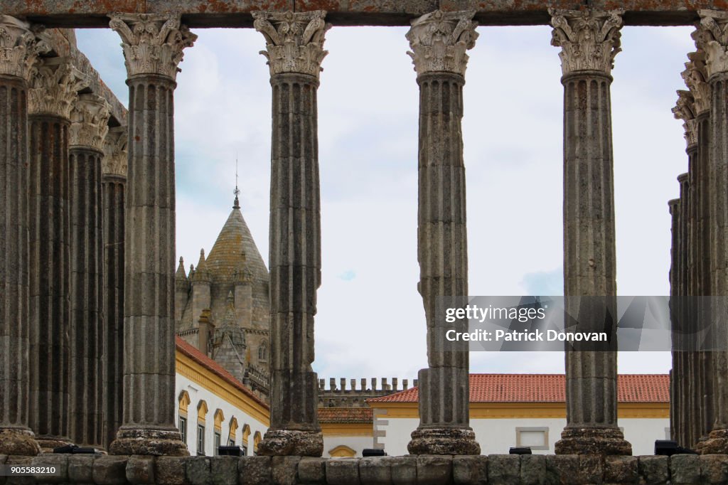 Roman Temple of Evora, Portugal