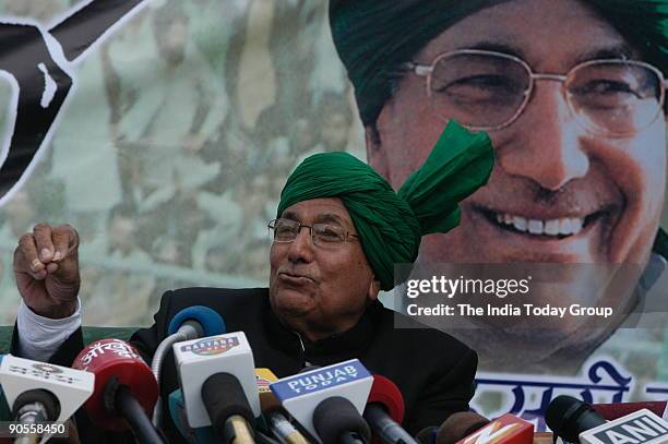 Om Prakash Chautala, Chief Minister of Haryana, India