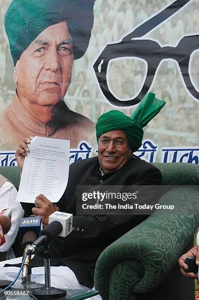 Om Prakash Chautala, Chief Minister of Haryana, India