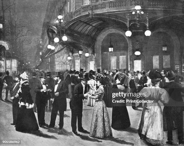'Le Theatré Du Vaudeville - Pendant L'Entr'acte', 1900. The Theatre du Vaudeville was a theatre in Paris. It opened on 12 January 1792 on rue de...