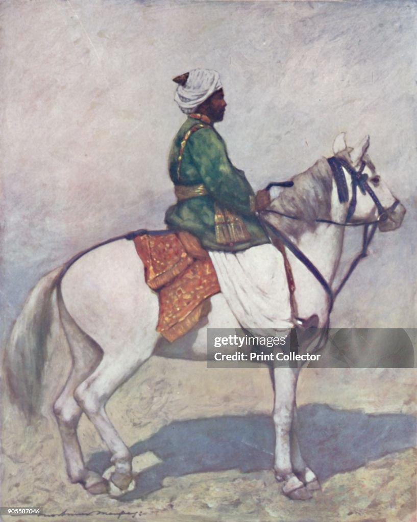 Paithan 'A Paithan Horseman', 1903. Also known as the Imperial Durbar, the ...