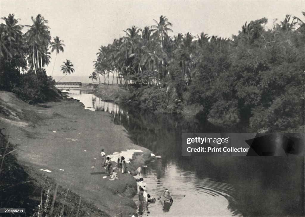 Landschaft Am Fluss Bei Dehiwal