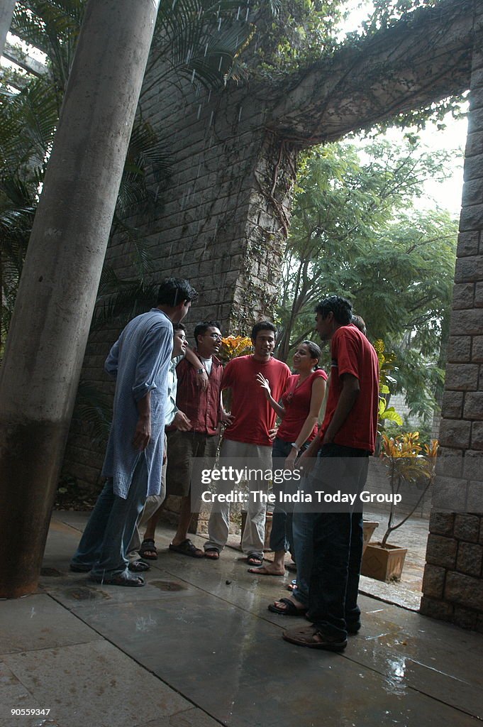 Students at Indian Institute of Management ( IIM ) Campus in Bannerghatta Road, Bangalore, Karnataka, India