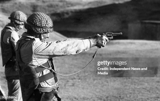 Irish Army Ranger Wing Training Drill, Firing Range Practice, at the Curragh, .