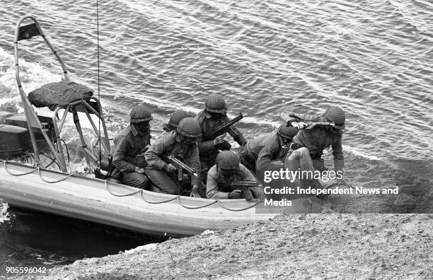 Irish Army Ranger Wing Training Drill, Marine Exercises and Landing Drills, at the Curragh, .