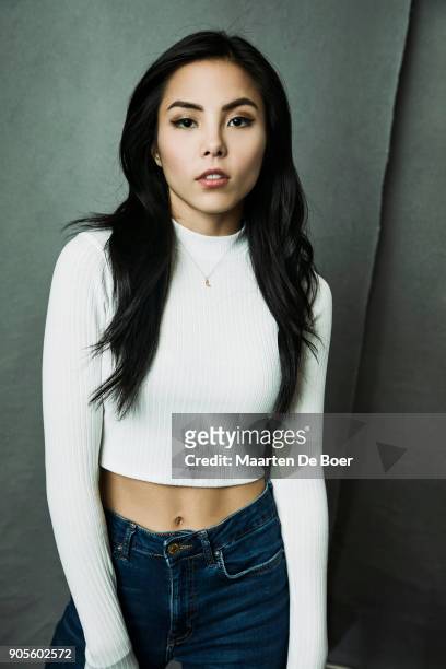 Anna Akana of YoutubeRed's 'Youth and Consequences' poses for a portrait during the 2018 Winter TCA Tour at Langham Hotel on January 13, 2018 in...