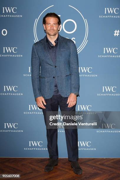 Bradley Cooper is seen at IWC Schaffhausen at SIHH 2018 on January 16, 2018 in Geneva, Switzerland.