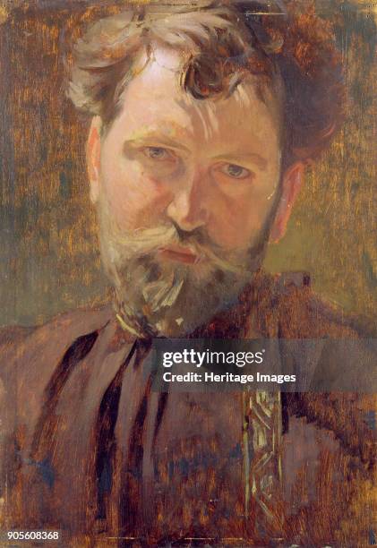 Self-Portrait. Found in the Collection of A. Mucha Museum, Prague.