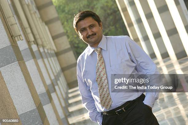 Deepak Sogani, Chief Financial Officer , Patni Computers, poses outside office, in Mumbai, India. Potrait