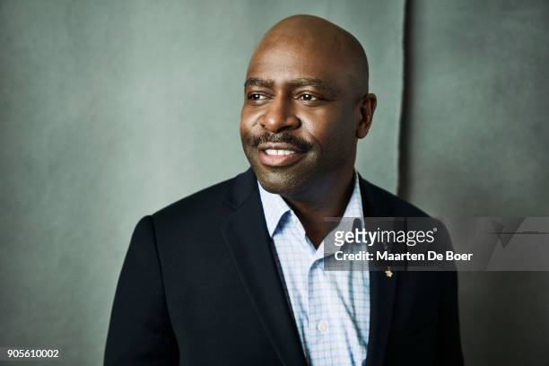 Leland Melvin of National Geographic Channel's 'One Strange Rock'' poses for a portrait during the 2018 Winter TCA Tour at Langham Hotel on January...