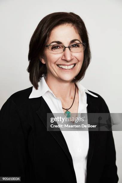 Nicole Stott of National Geographic Channel's 'One Strange Rock'' poses for a portrait during the 2018 Winter TCA Tour at Langham Hotel on January...