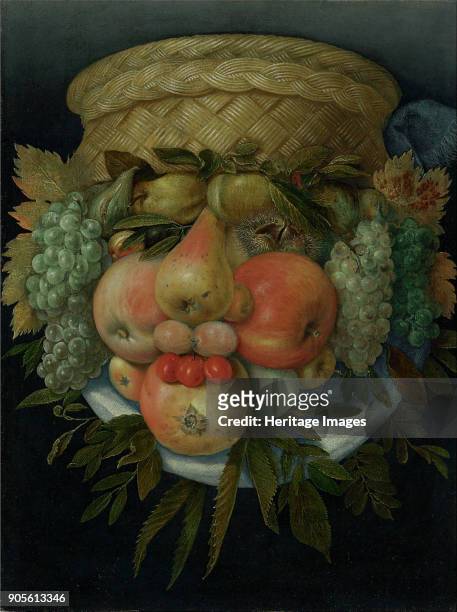 Reversible Anthropomorphic Portrait of a Man Composed of Fruit. Private Collection.