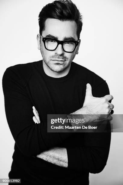 Dan Levy of POPTV's 'Schitt's Creek' poses for a portrait during the 2018 Winter TCA Tour at Langham Hotel on January 14, 2018 in Pasadena,...