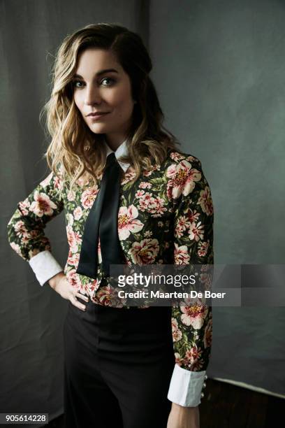 Annie Murphy of POPTV's 'Schitt's Creek' poses for a portrait during the 2018 Winter TCA Tour at Langham Hotel on January 14, 2018 in Pasadena,...